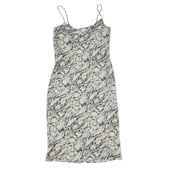 Cara Santana - Python Satin Dress in Grey White - Picture 1 of 4